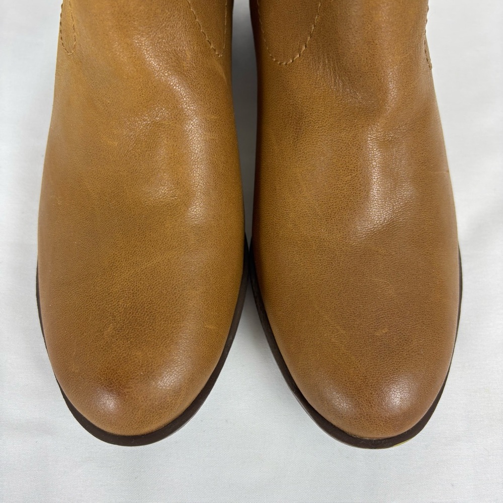 Lucky Brand Leather Booties Versatile Dressy Comfort Ankle Boots Brown Size 5.5 - Picture 6 of 14